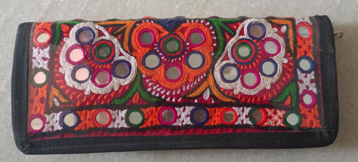 Ladies Purse (Hand work Kutchi Embroidery)