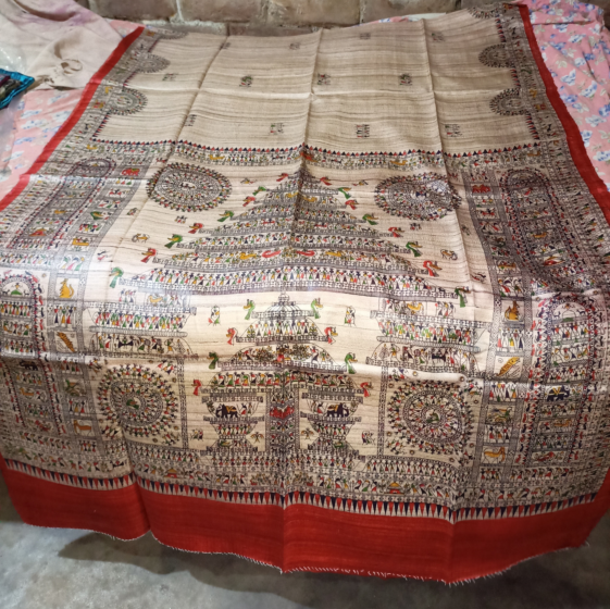 Tasar Ghicha Silk Saree