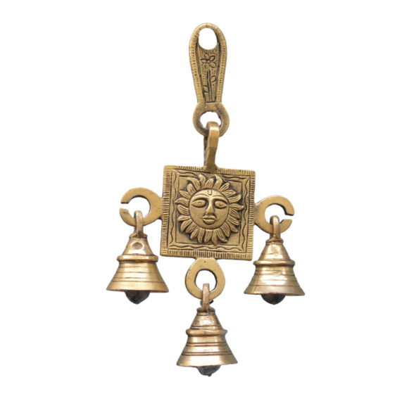 Brass Sun Belt Wall Hanging Bell KBH07496