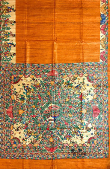 Madhubani Painted Saree | 6.5 Metres
