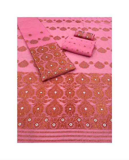 Assamese Guna  Work Weaving Cotton Mekhela Chador