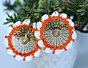 Aapan Kala Earring White/Orange