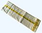 Light Brown Silk Dhothi and Angavastram Set 