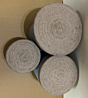Set of 3 Cotton and Jute Braided Basket  