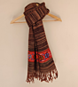 Brown Multicolor Handwoven Traditional Kinnauri Stole