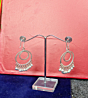 Handcrafted Silver Double-Hoop Ghungroo Earrings