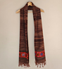 Brown Multicolor Handwoven Merino Wool Traditional Kinnauri Stole