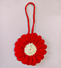 Red Key Chain Made in Cotton Yarn
