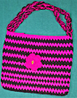 Handmade Woolen Purse - Pink