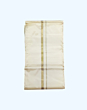 Light Sandal Dhothi with Golden Zari border 