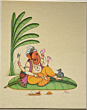Ganesh Ji on a Banana Leaf