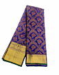 Royal Blue Premium Handloom Silk Saree with Rich Gold Zari Border