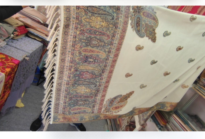 Handcrafted Kashmiri Pashmina Unstitched Suit Set| Multi colour