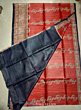 TASAR GHICHA PRINT SILK SAREE