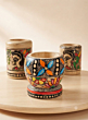 Handcrafted Bamboo Pen Stand With Hand Painted Madhubani  Painting