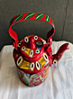 Handmade Decorative Tea Kettle I Red
