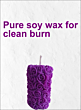 Soy Wax Candle | Essential Oils | Rose Fragrance 