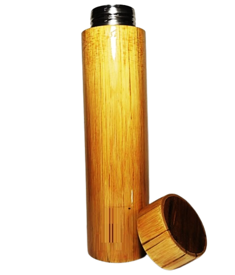 EWZ Outside Bamboo Inside Stainless Steel Water Bottle
