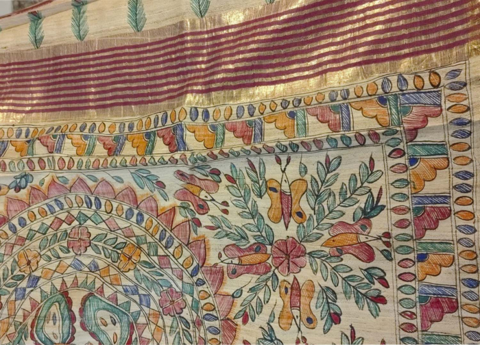 Madhuwani Tussar Silk Saree