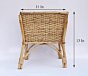 Dastkar Crafts Cane Flower Pot Plant Stand Planter 