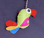 handmade bird  keychain 