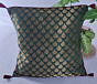 Gold Brocade Cushion Covers with Tassels | Set of 2 