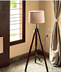 Modern Tripod Wooden LED Floor Lamp | 45x45x150 Inches