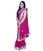 Dark Pink Gota Patti Saree