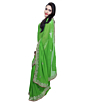 Handcrafted Gotta Patti Saree | Green