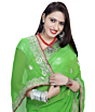 Handcrafted Gotta Patti Saree | Green