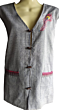 Elegant Handmade Woolen Cotton Ladies Waistcoat | Light Grey
