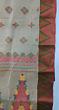 Bengal Red & Off-White Cotton Tangail Saree