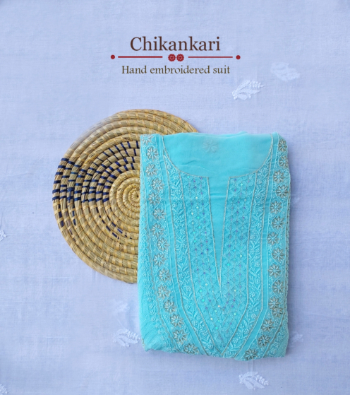 Georgette 2 piece Suit Kurta and Dupatta