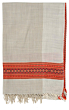 Kullu Handloom Woven Kullu Design Pure Wool Stole/Scarf-Cream