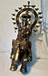 Brass Gaj Laxmi Idol | 38.1 x 38.1 x 63.5 cm