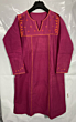 HAND EMBROIDERED PINK KURTA FOR WOMEN 