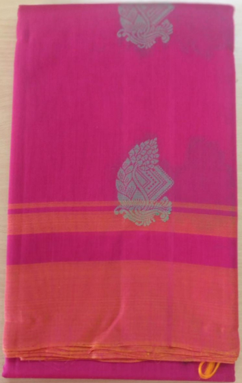 Handmade Kora Cotton Saree  
