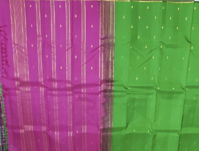 Green H F Silk Saree 02