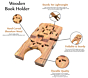 Wooden Book Stand | Holy Book Holder | 10 Inches | Santarms