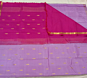 Levender with Pink Handloom Silk Saree 01