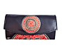 Genuine  Leather Shantiniketan Clutch Bag purse Elephant Design