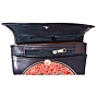 Genuine  Leather Shantiniketan Clutch Bag purse Elephant Design