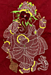 Lord Ganesha Wall Hanging Hand Embroidery Painting 