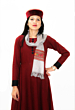 Sheep Wool Kullu Handloom Design Muffler Scarf For Women and Girls-BLACK MIX