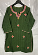 HAND EMBROIDERED GREEN KURTA FOR LADIES 