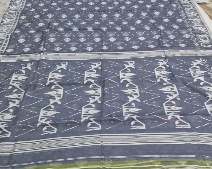 Bengal Soft Cotton Saree-Mauve