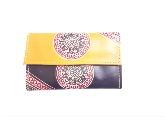 Genuine  Leather Shantiniketan Clutch Bag purse