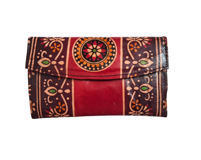 Genuine  Leather Shantiniketan Clutch Bag purse