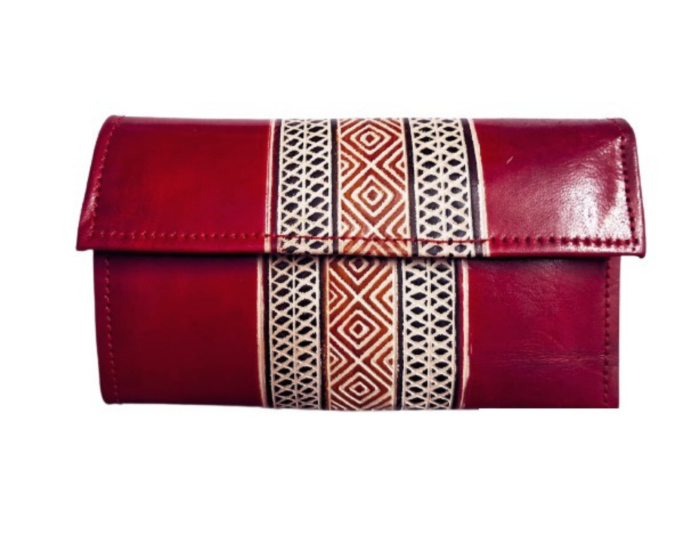 Genuine  Leather Shantiniketan Clutch Bag purse