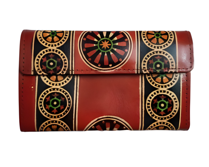 Genuine  Leather Shantiniketan Clutch Bag purse